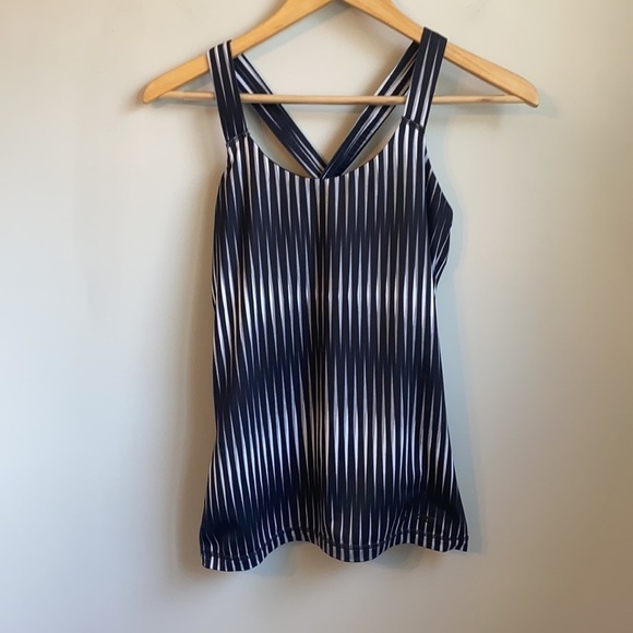 Ivy Park V-Back Mesh Inset Tank SZ S - Picture 3 of 6